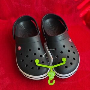 Crocs Crocband Classic Black Clogs. Men Size 9. Women Size 11 Brand New
